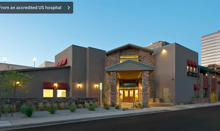 Ryan House building at night