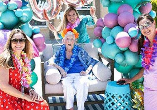 Patient, Opal's 100th Birthday celebration